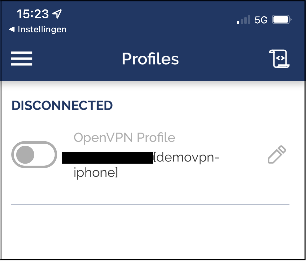 Disconnected profile