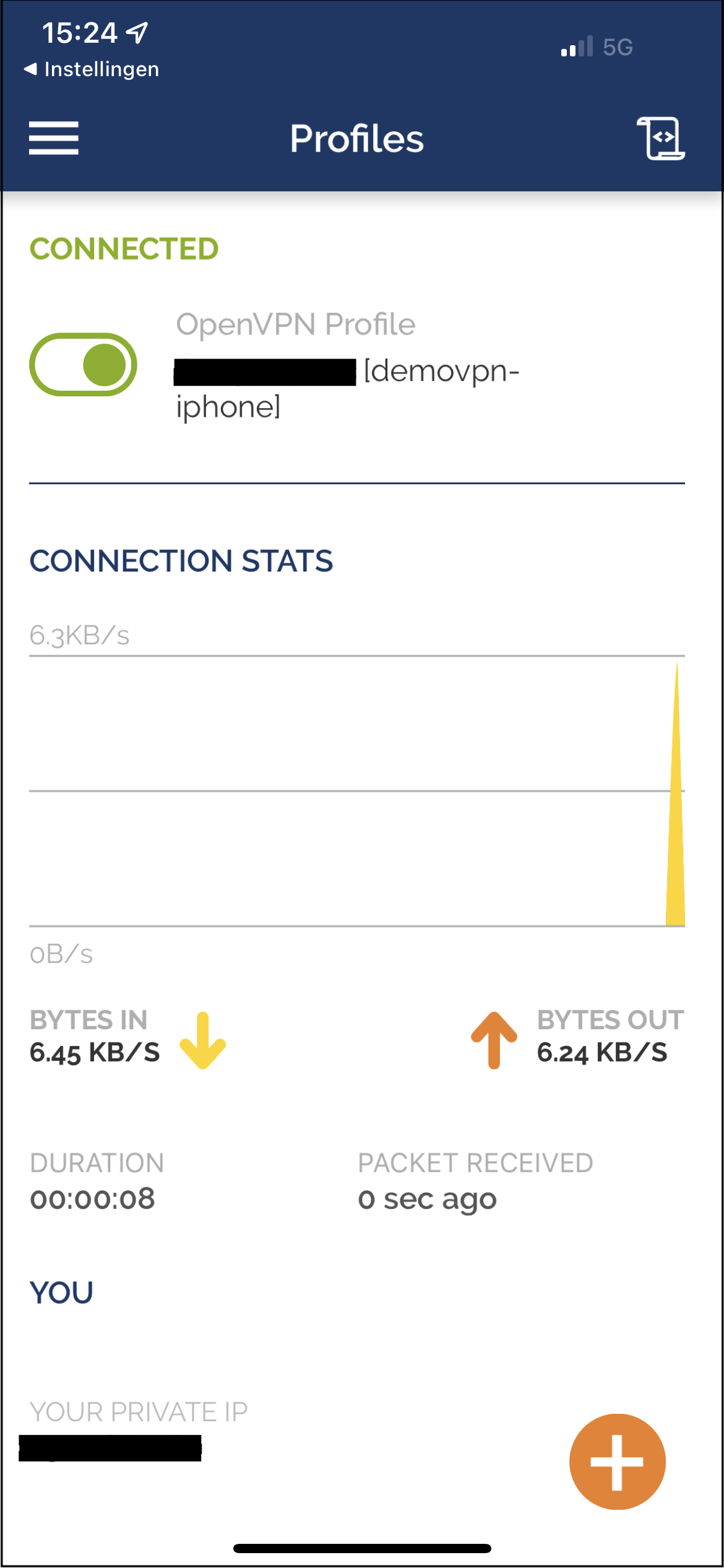 VPN has been connected